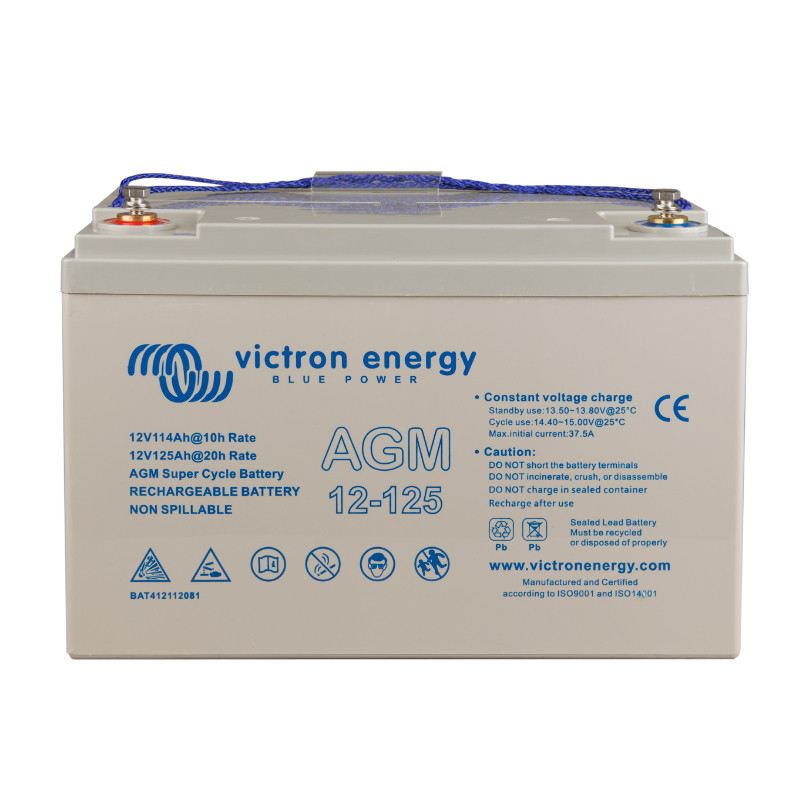 12V/125Ah AGM Super Cycle Batt. (M8)