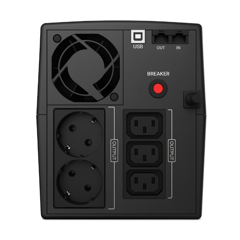 UPS Blacktec Office 2200VA / 1320W Line Interactive - obrazek 2
