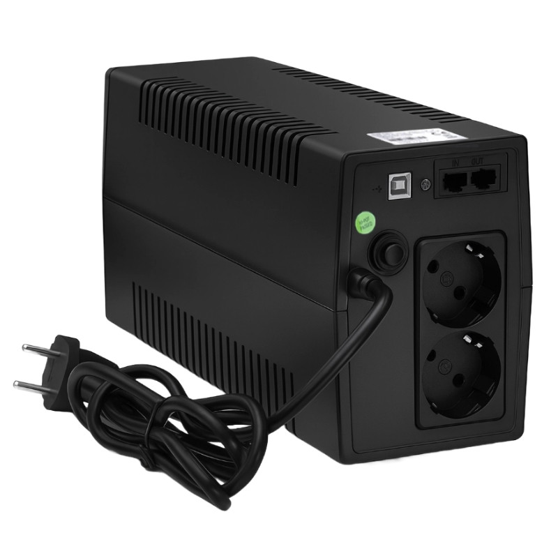 UPS Blacktec Office 650VA / 390W Line Interactive - obrazek 2