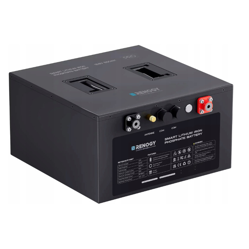 Akumulator Renogy LiFePO4 12V 500Ah Pro Smart z Bluetooth i funkcją samonagrzewania - obrazek 2
