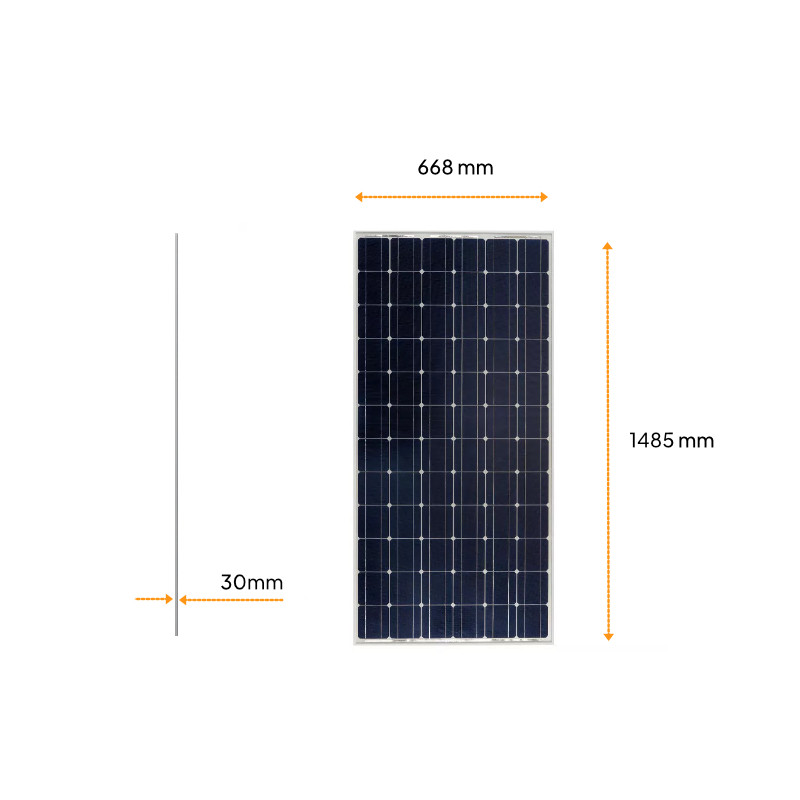 Panel słoneczny 150W Monokrystaliczny - obrazek 2
