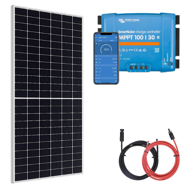 Panel słoneczny 455W z regulatorem ładowania 30A MPPT