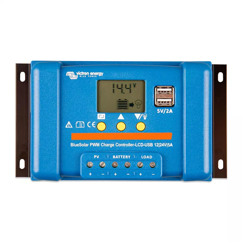 Panel słoneczny 55W i akumulator AGM 14Ah z regulatorem LCD - obrazek 4