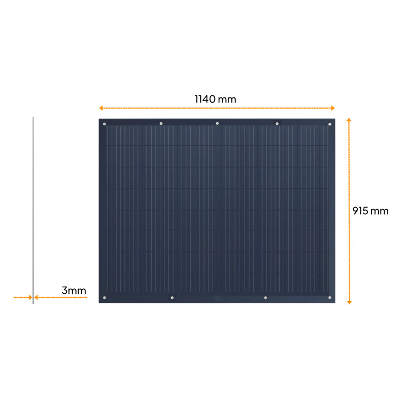 Panel słoneczny Elastyczny EPEVER 200W - z tylnym wyjściem (rear exit) - obrazek 3