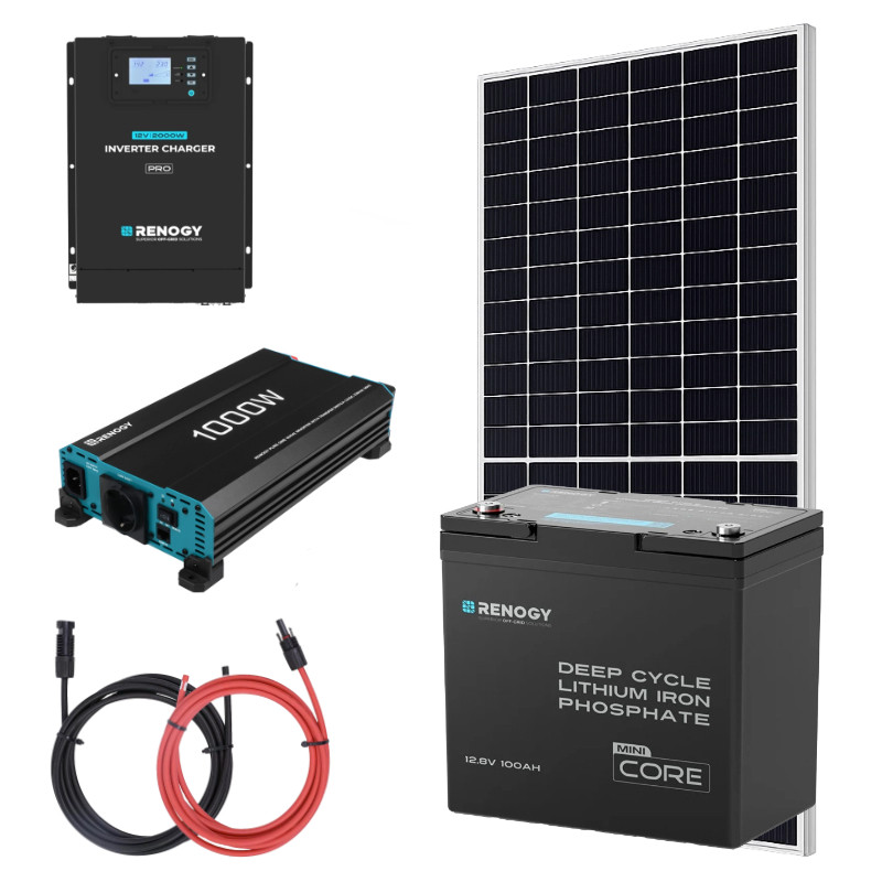 Zestaw solarny 455 W do kampera RENOGY 100Ah 1kW