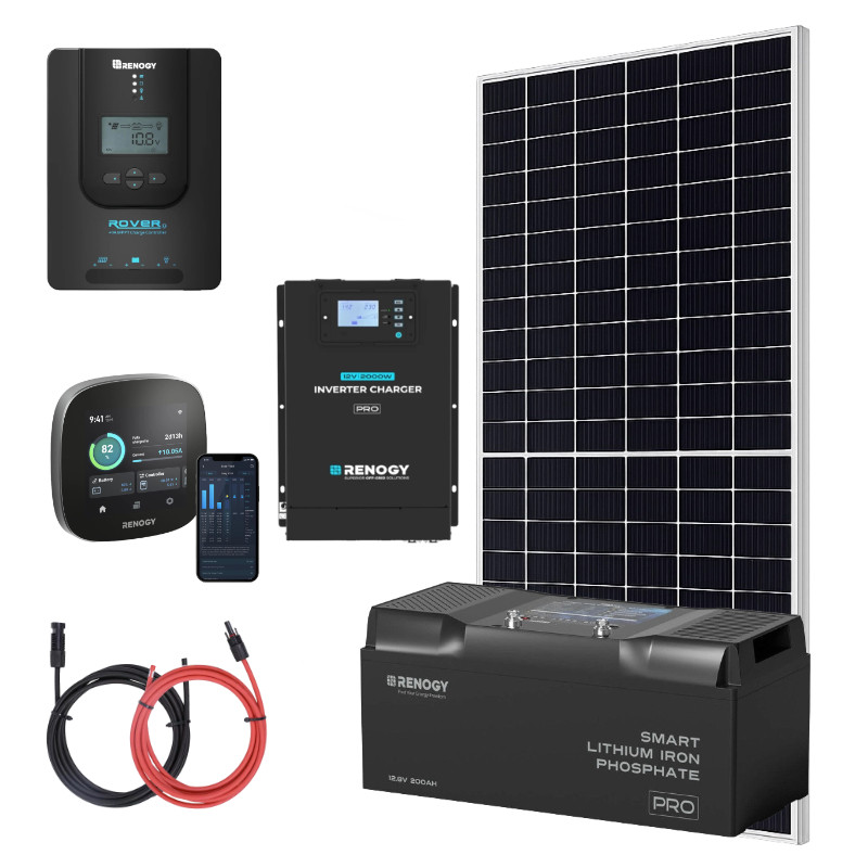Zestaw solarny 455 W do kampera RENOGY 200Ah 2kW PRO