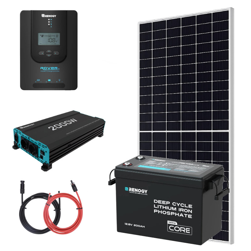 Zestaw solarny 455 W do kampera RENOGY 200Ah 2kW