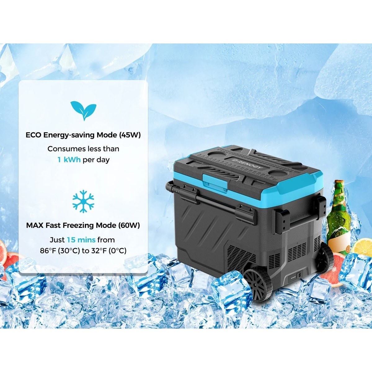 Lodówka kompresorowa Renogy 50L DCCR50L-G1 - obrazek 3