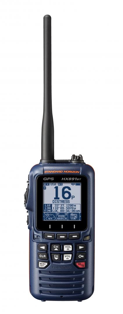 Radiotelefon ręczny HX891 BT/E (pływający; GPS; kolor granatowy)