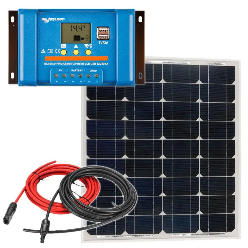 Panel słoneczny 30W z regulatorem ładowania 5A