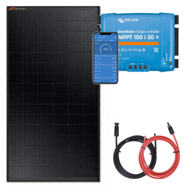 Panel słoneczny 435W z regulatorem ładowania 30A MPPT