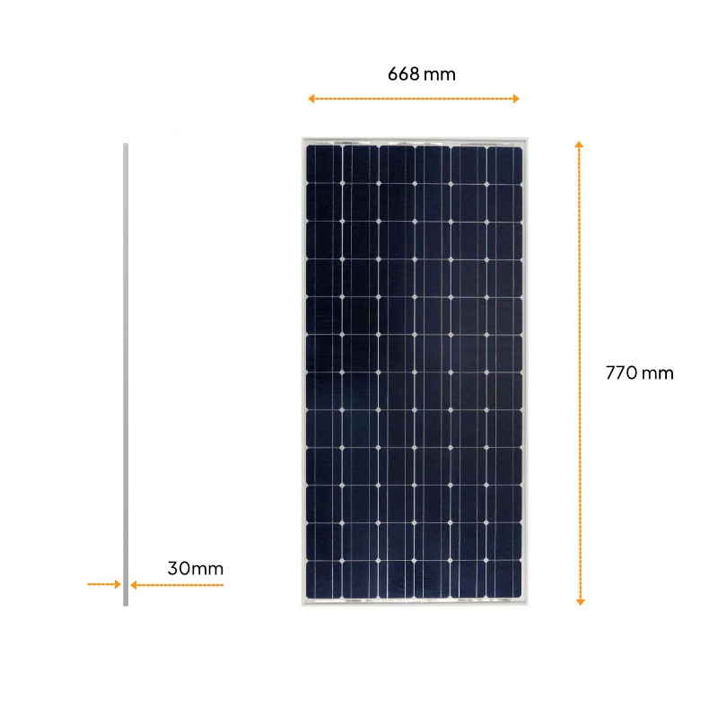 Panel słoneczny 95W 12V monokrystaliczny - obrazek 2
