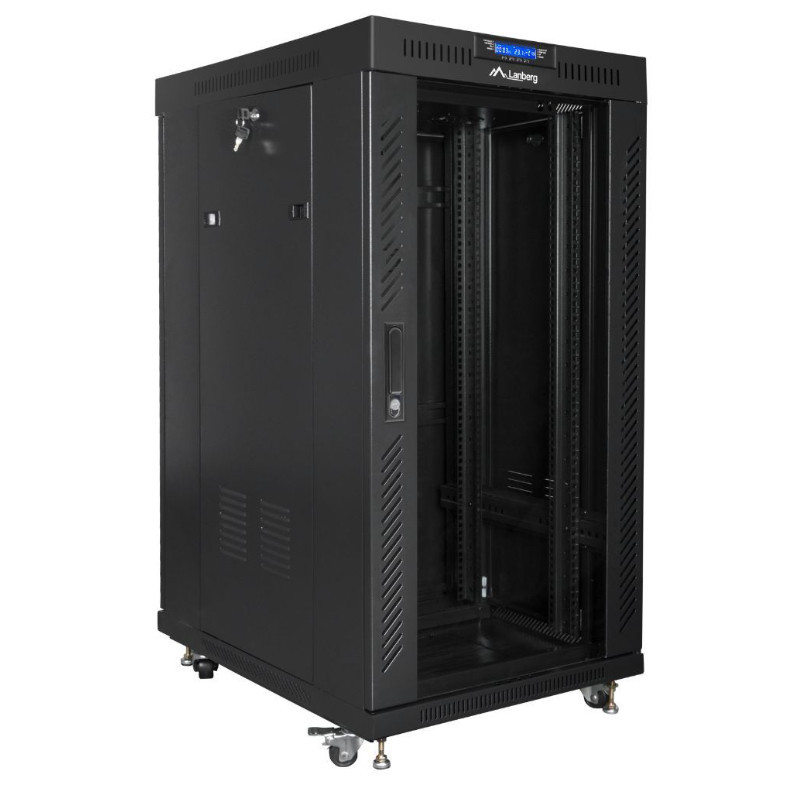 Szafa Rack Lanberg 19" 37U FF01-6637-23BL V2 z termostatem - obrazek 3