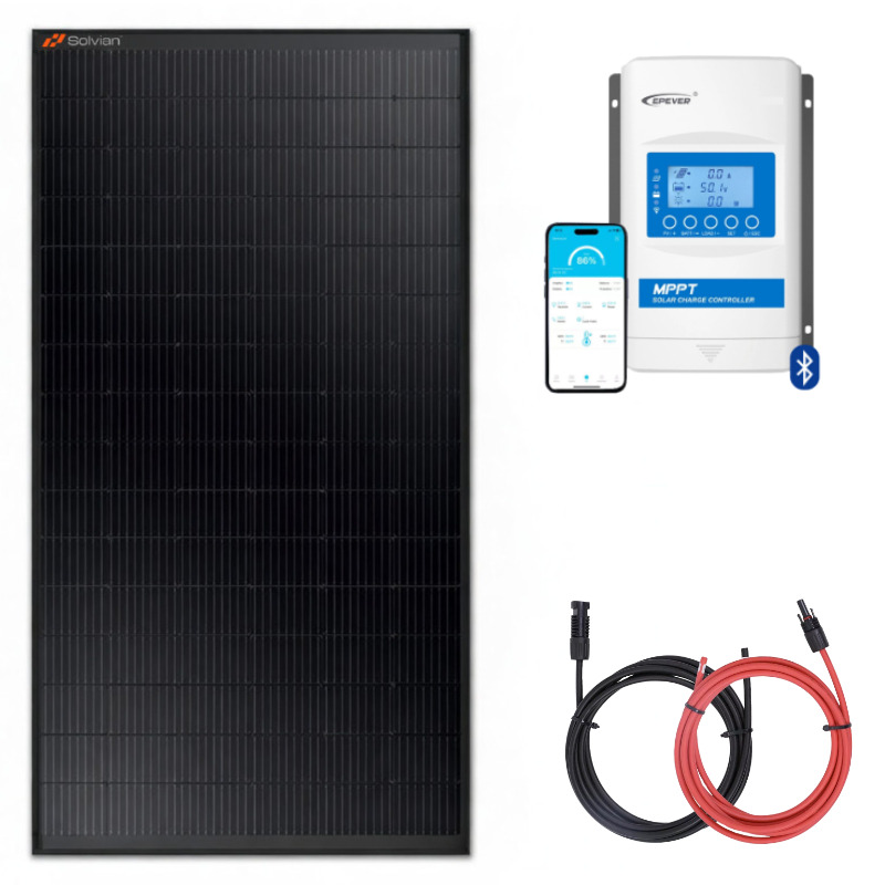 Zestaw do kampera panel sztywny 435W regulator 30A MPPT