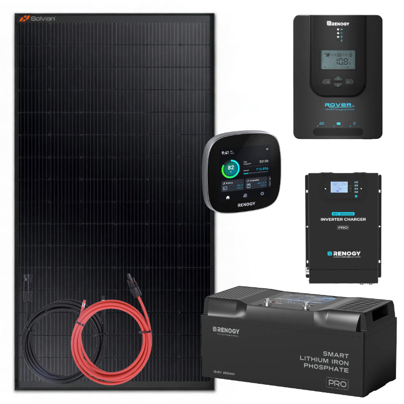 Zestaw solarny 435 W do kampera RENOGY 200Ah 2kW PRO