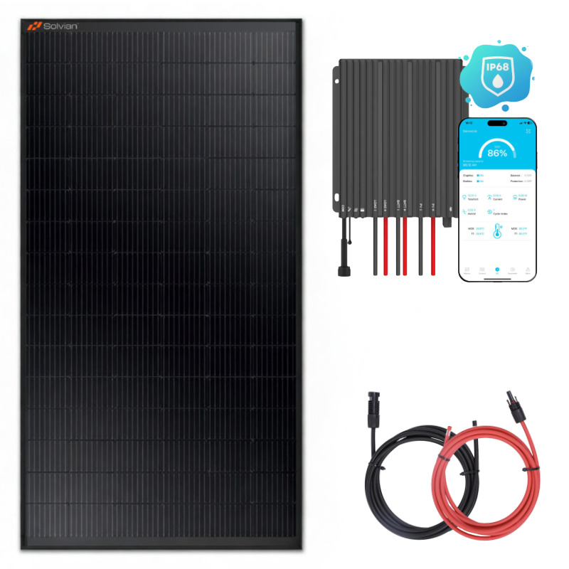 Zestaw solarny na łódź 175W z wodoodpornym regulatorem IP68 MPPT