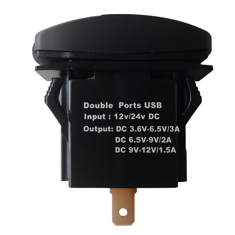 Ładowarka USB Solvian Dual Port USB LED QC3 - obrazek 2
